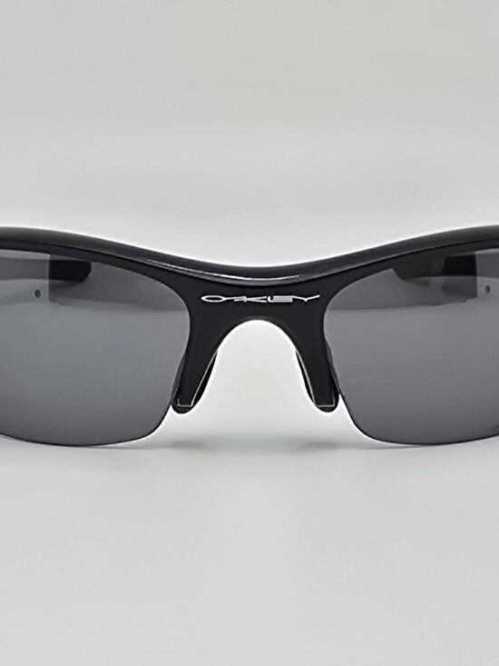 Oakley 12-900 Flak Jacket Jet Black Frame Polarized Black Iridium Sunglasses - Picture 2 of 15